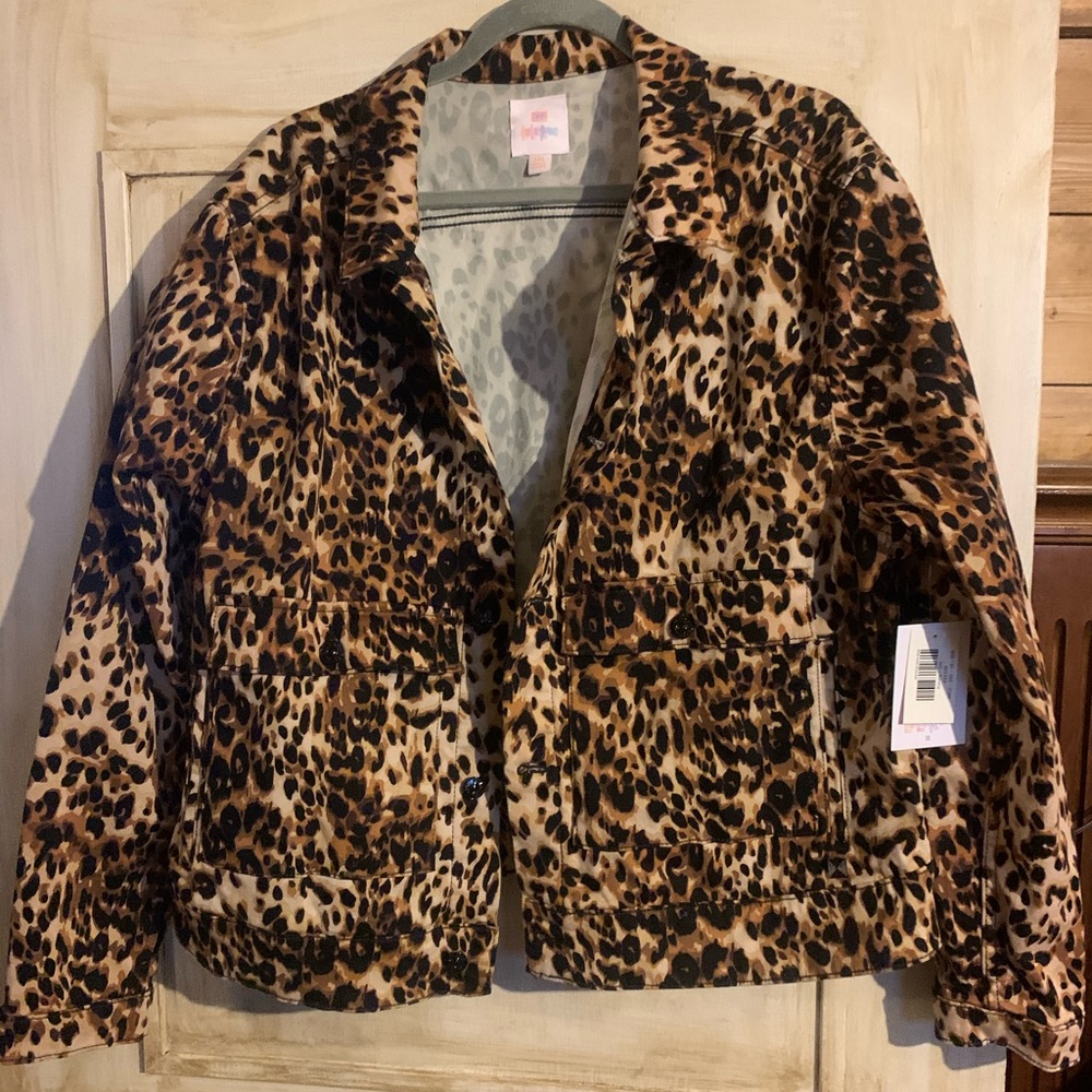 NWT Size 3x Lularoe brand leopard jacket